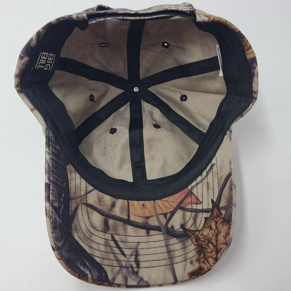 Big Bill Hat Adjustable Camo Beige Blank Hunting Outdoors Wood'n Trail Dad Men